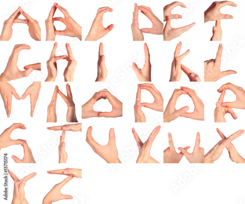 hands represents letter a