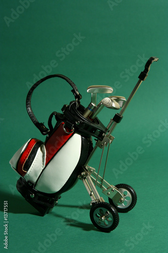 Golf trolley bag toy