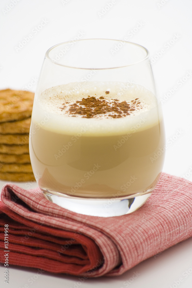 delicious ice chocolate with white irish cream