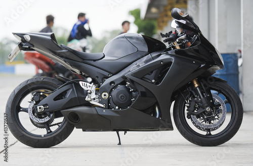 Black motorbike
