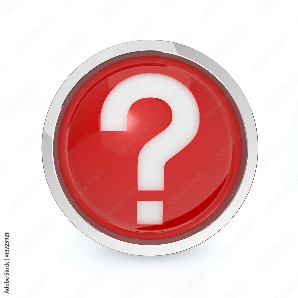 Help red icon front-side view Help red icon front-side view