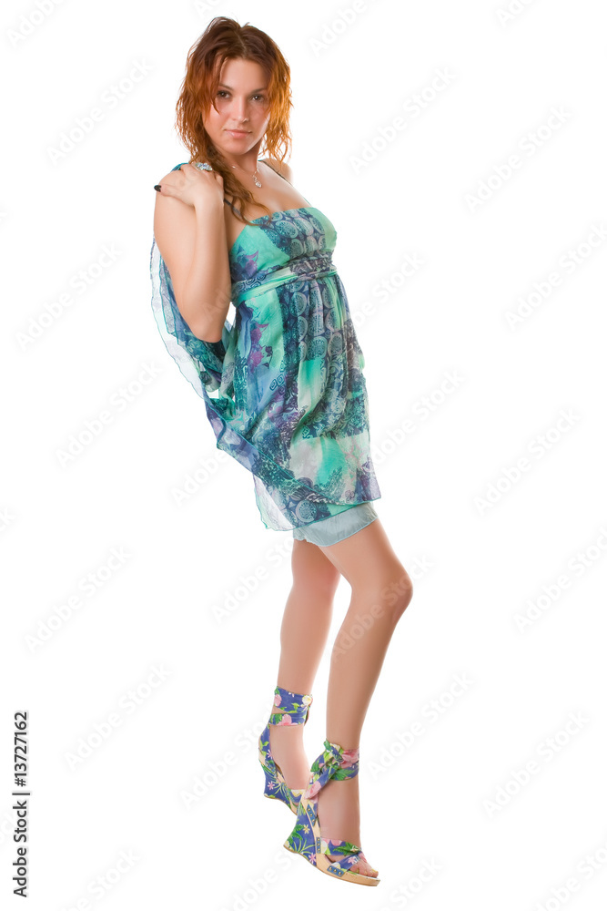 Naklejka premium Turquoise dance