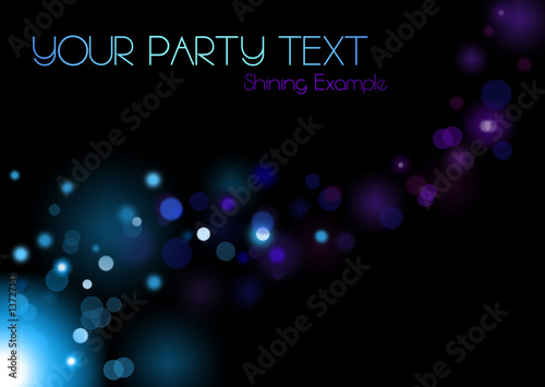 Blue Party Lights Flyer