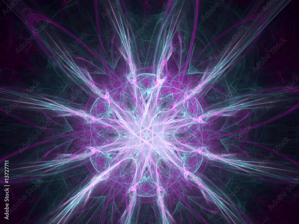 Fototapeta premium Space abstract isolated on black