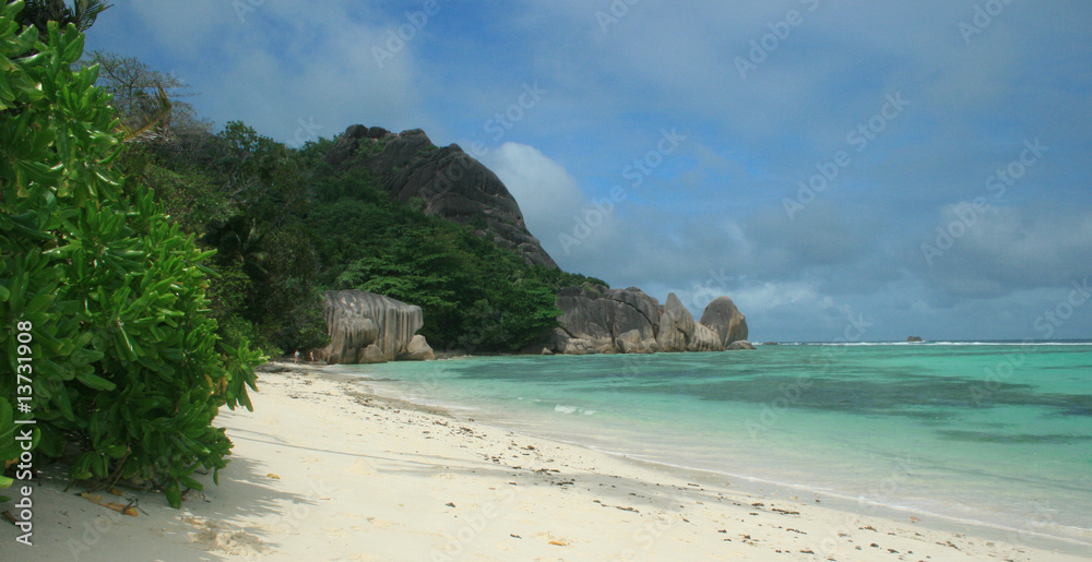 île de la digue aux Seychelles