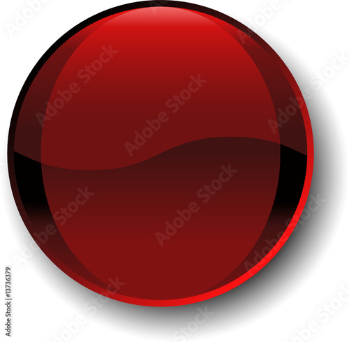 stock photo : vector web button - Red