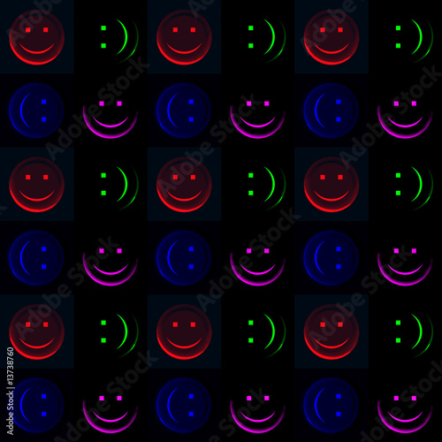 smileys in the dark