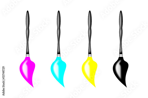 Paintbrushs - CMYK