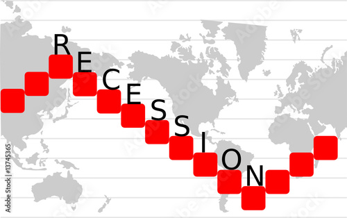 Economic recession graph