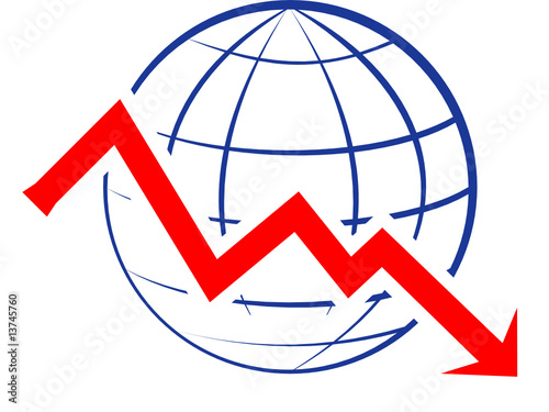 Economic recession graph