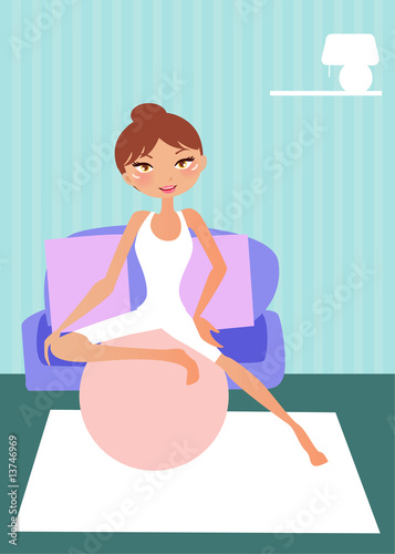 woman excercising