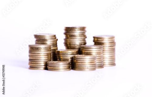 Coin money in stacks