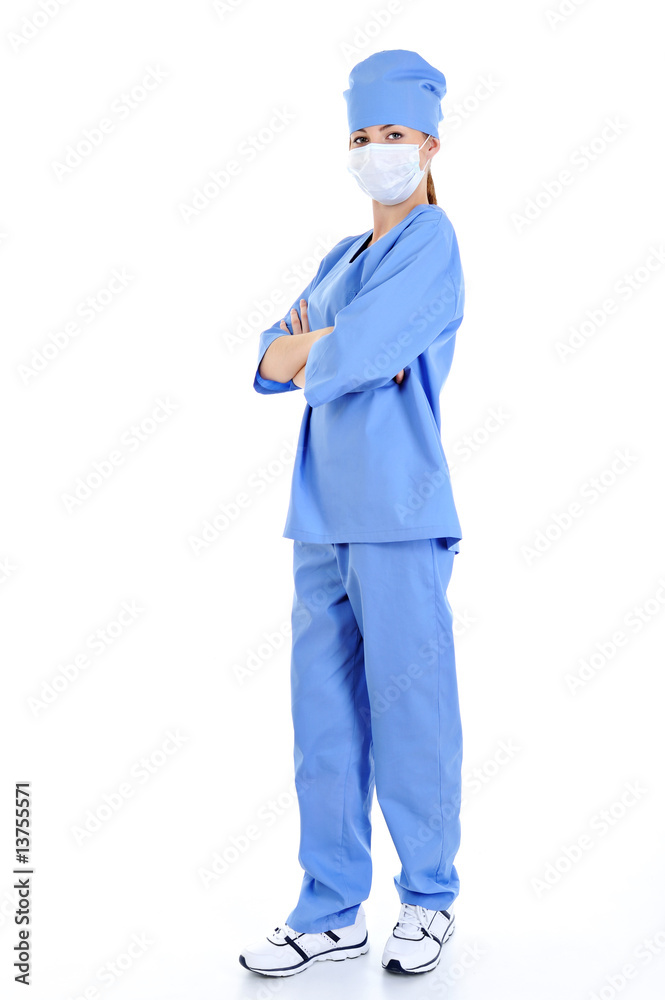 surgeon full-length in blue uniform surgeon full-length in blue uniform