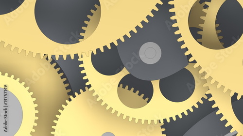 big gold gears
