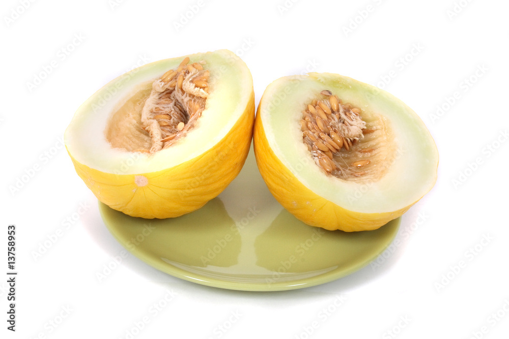 yellow sweet juicy melon