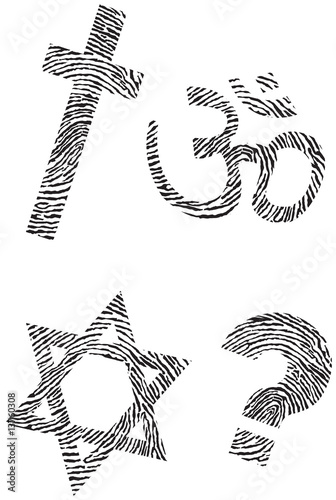 Official religion and fingerprint
