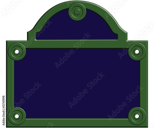 Fototapeta Naklejka Na Ścianę i Meble -  Plaque nom de rue