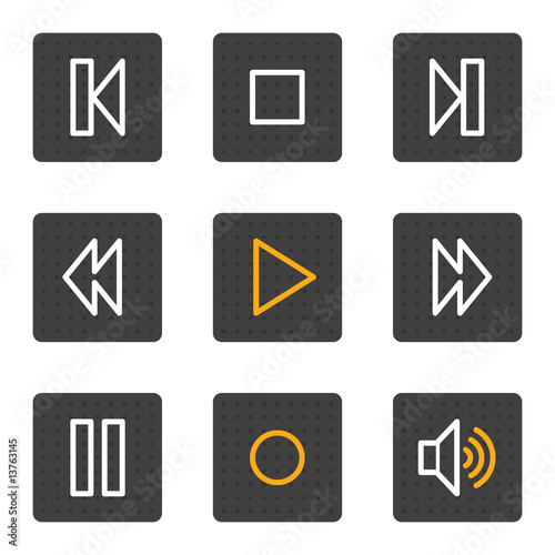 Free Download Walkman web icons, grey buttons series - GFXLoad