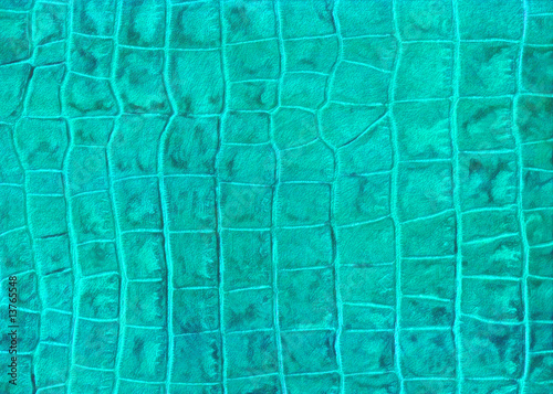 Green reptile leather imitation texture
