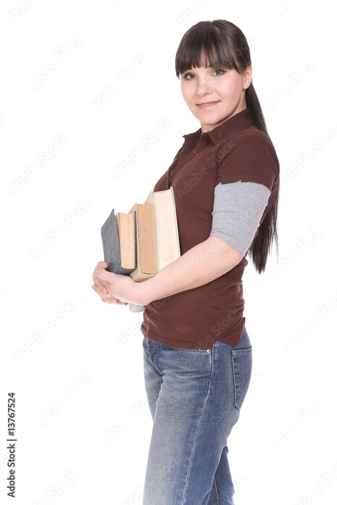 woman with book woman with book