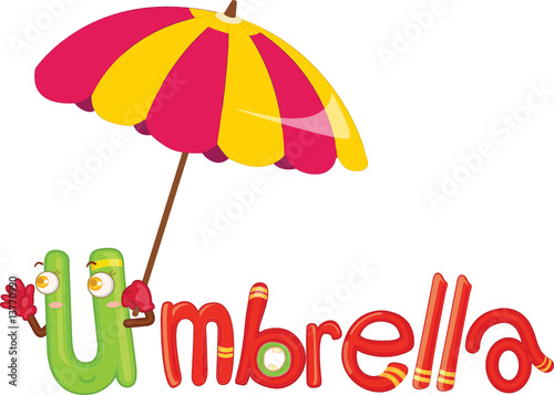 u for umbrella