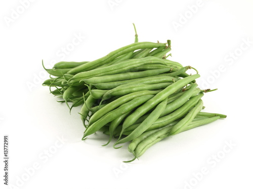 Green beans, isolated.