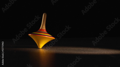 spinning top in the dark