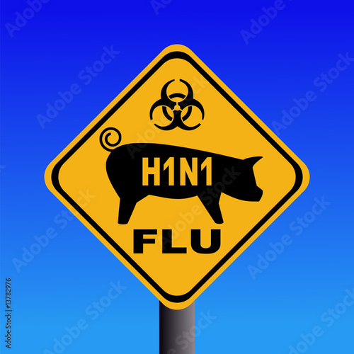 warning swine flu H1N1 sign