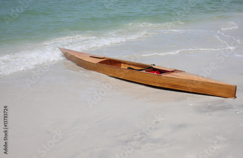 wooden canoe photo