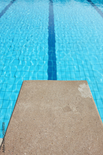 Startblock im Schwimmbad