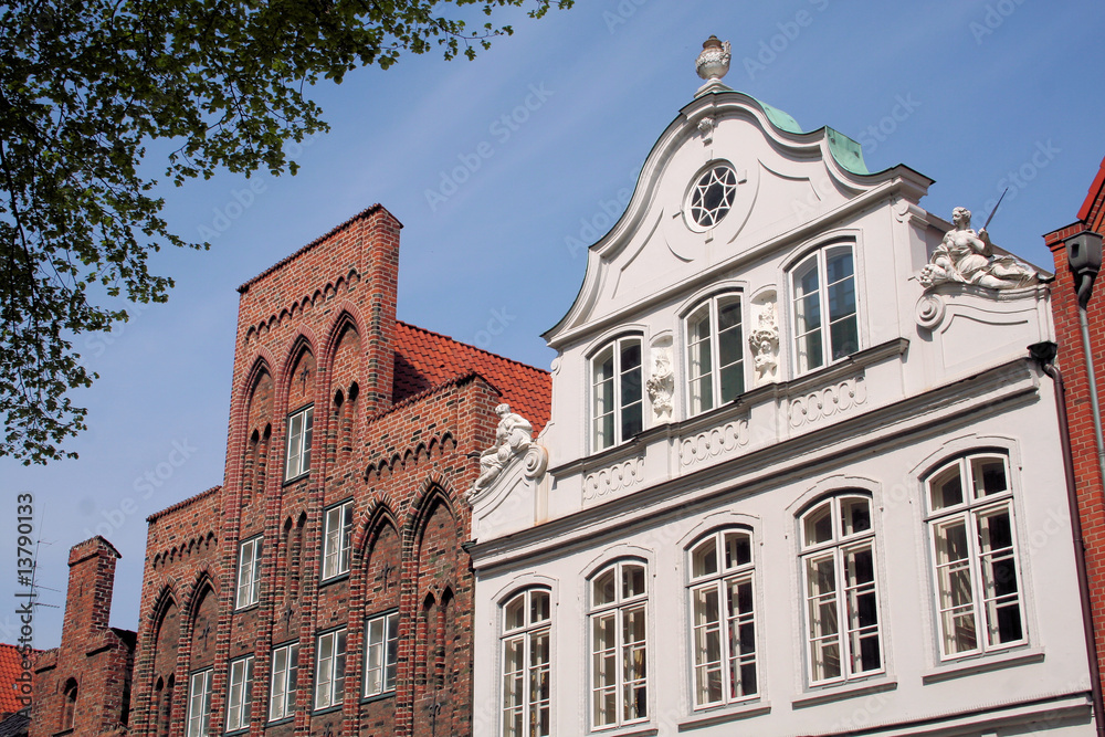 Giebel des Buddenbrookhauses in Lübeck