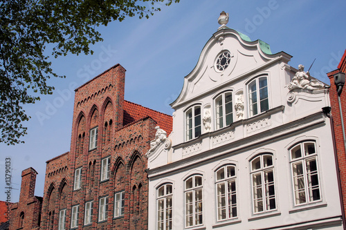 Giebel des Buddenbrookhauses in Lübeck photo
