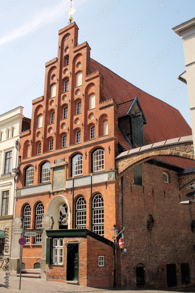 Berühmtes Haus der Schiffergesellschaft in Lübeck