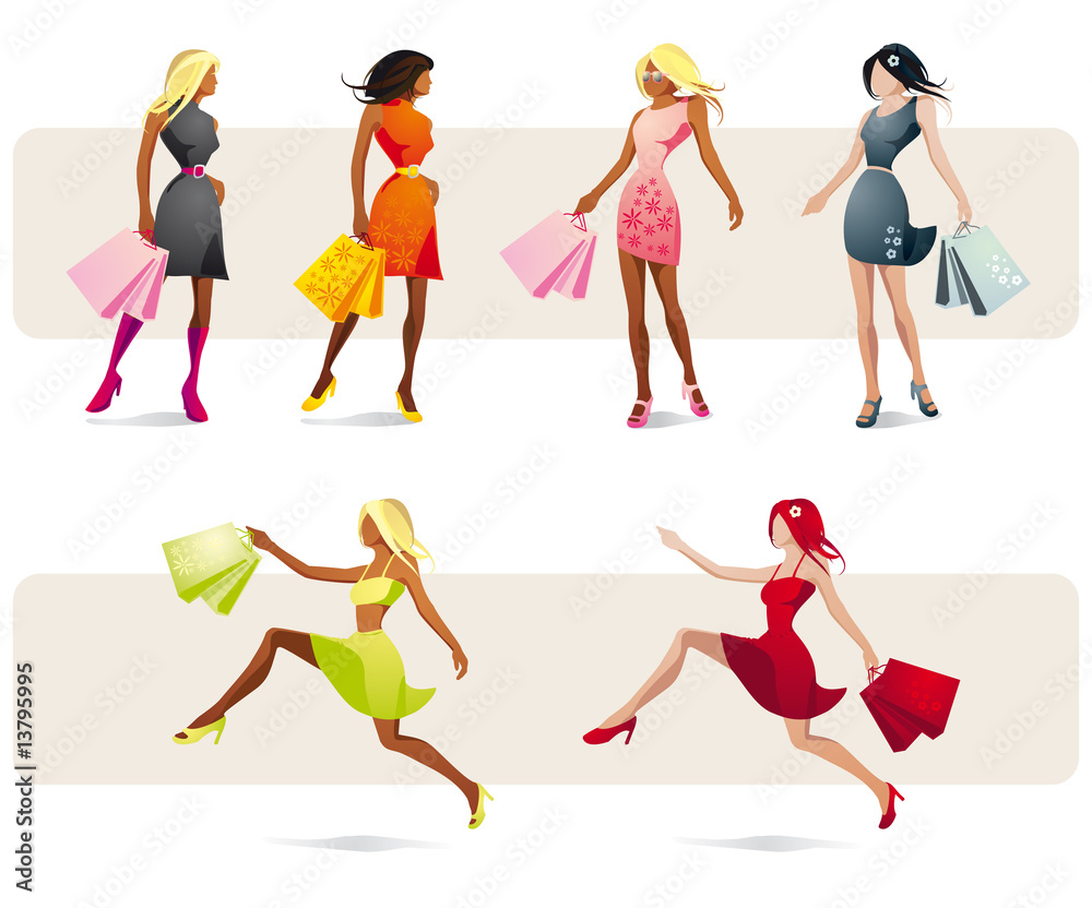 Pretty girls shopping Pretty girls shopping