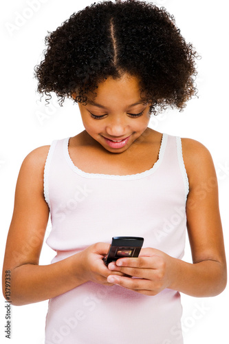 Girl text messaging