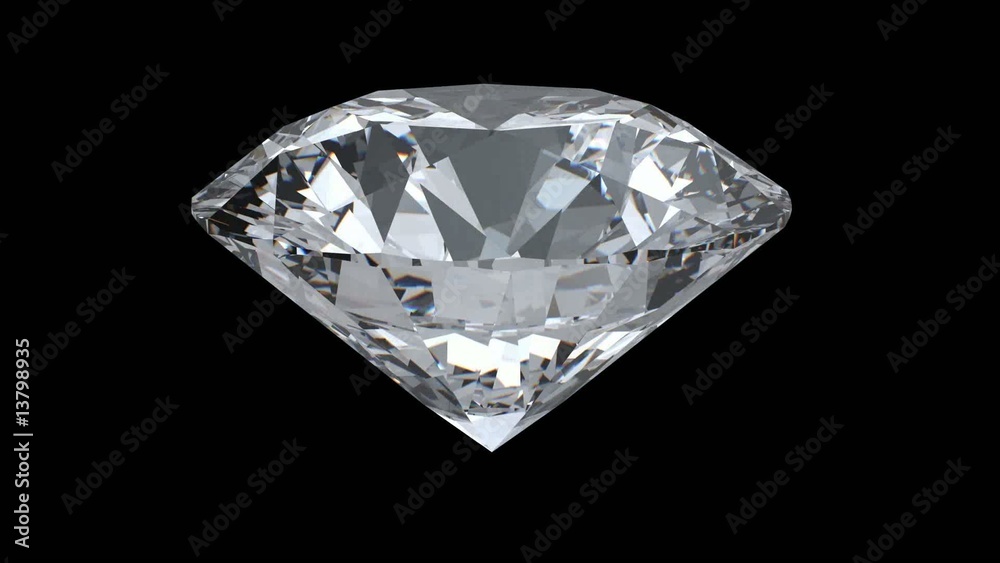 Rotating diamond loop on black background NTSC HD Rotating diamond loop on black background NTSC HD