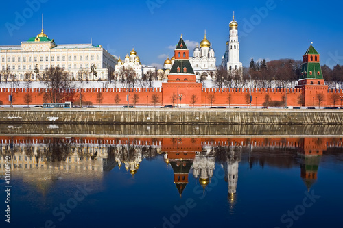 Moscow Kremlin and reflection