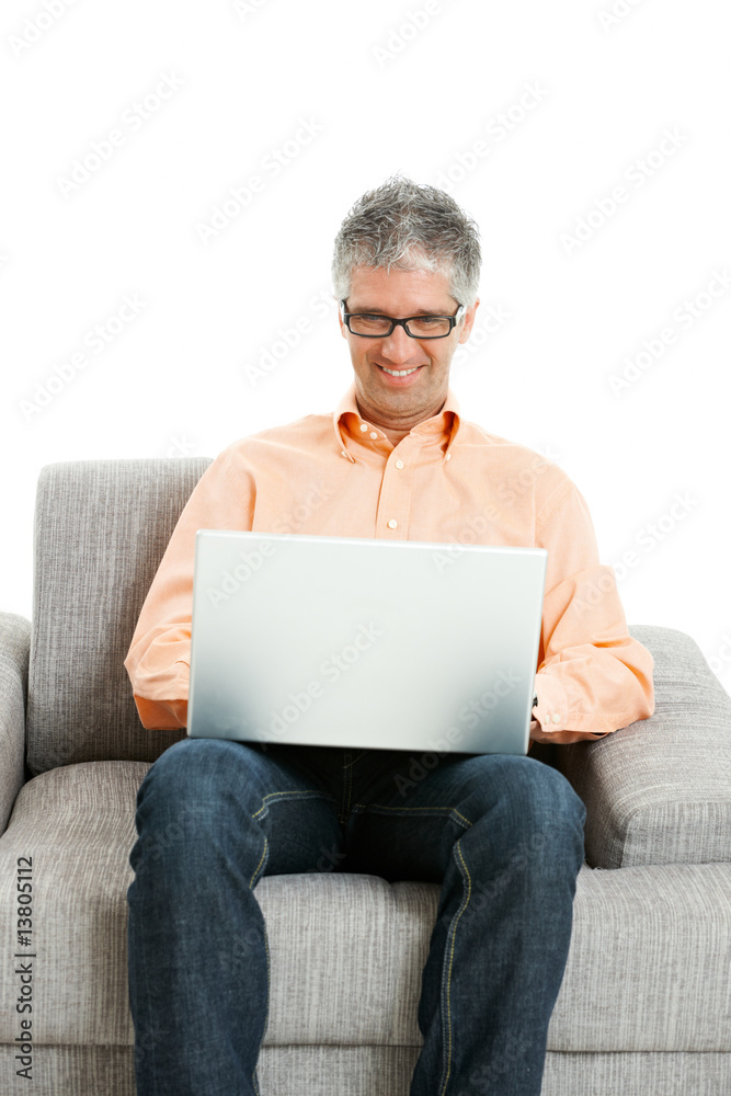 Man working on computer Man working on computer