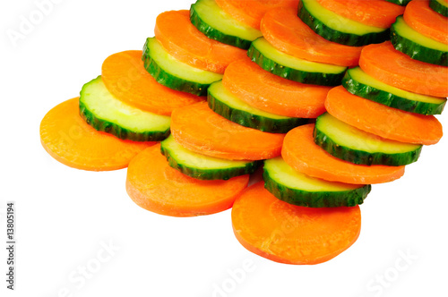 carrot  and cucumber