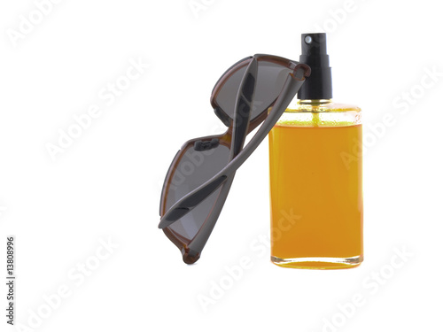 Sunglasses and oil photo