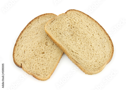 Two slices of rye bread