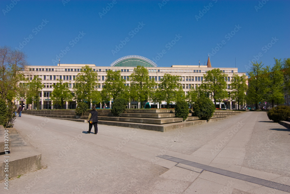 Naklejka premium Platz der Einheit in Potsdam