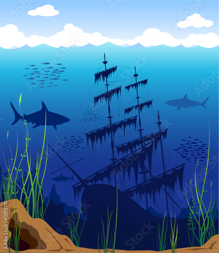Beautiful and dangerous underwater world