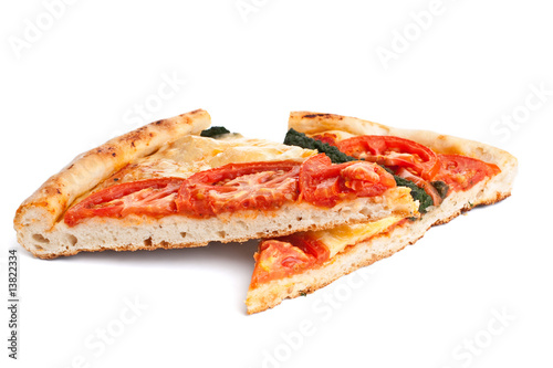 slices of vegetable pizza