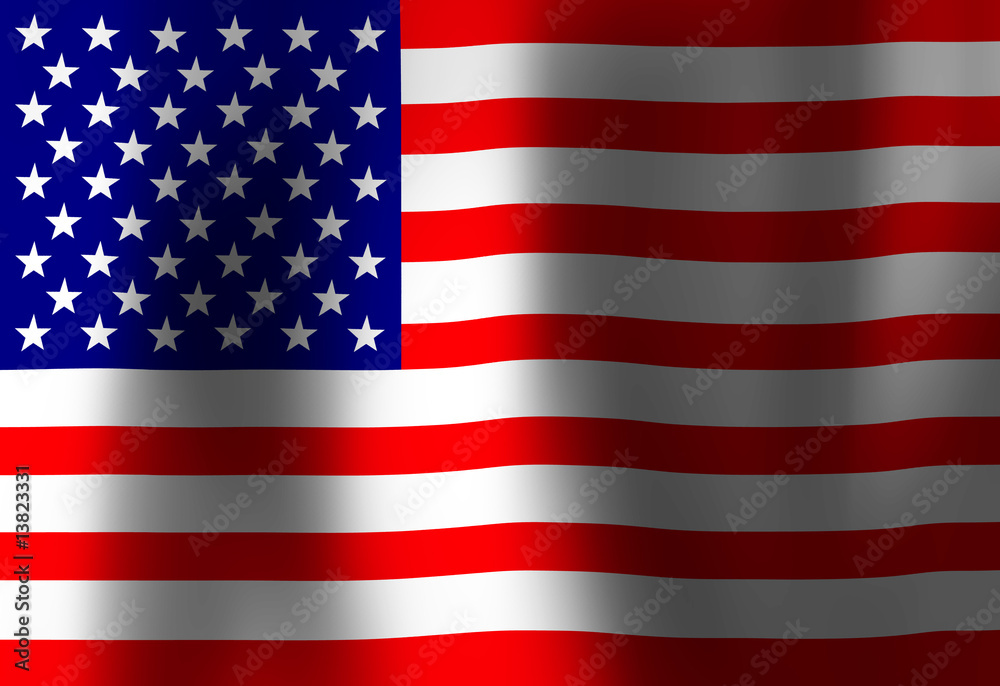 Naklejka premium American flag