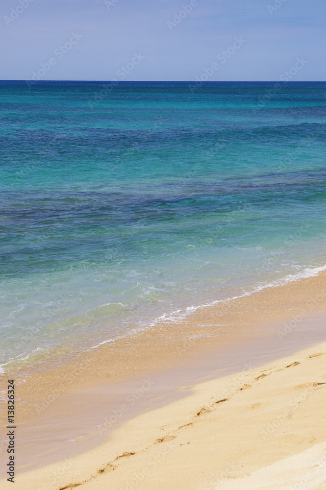 The perfect beach - lonely with turquoise water and white sand