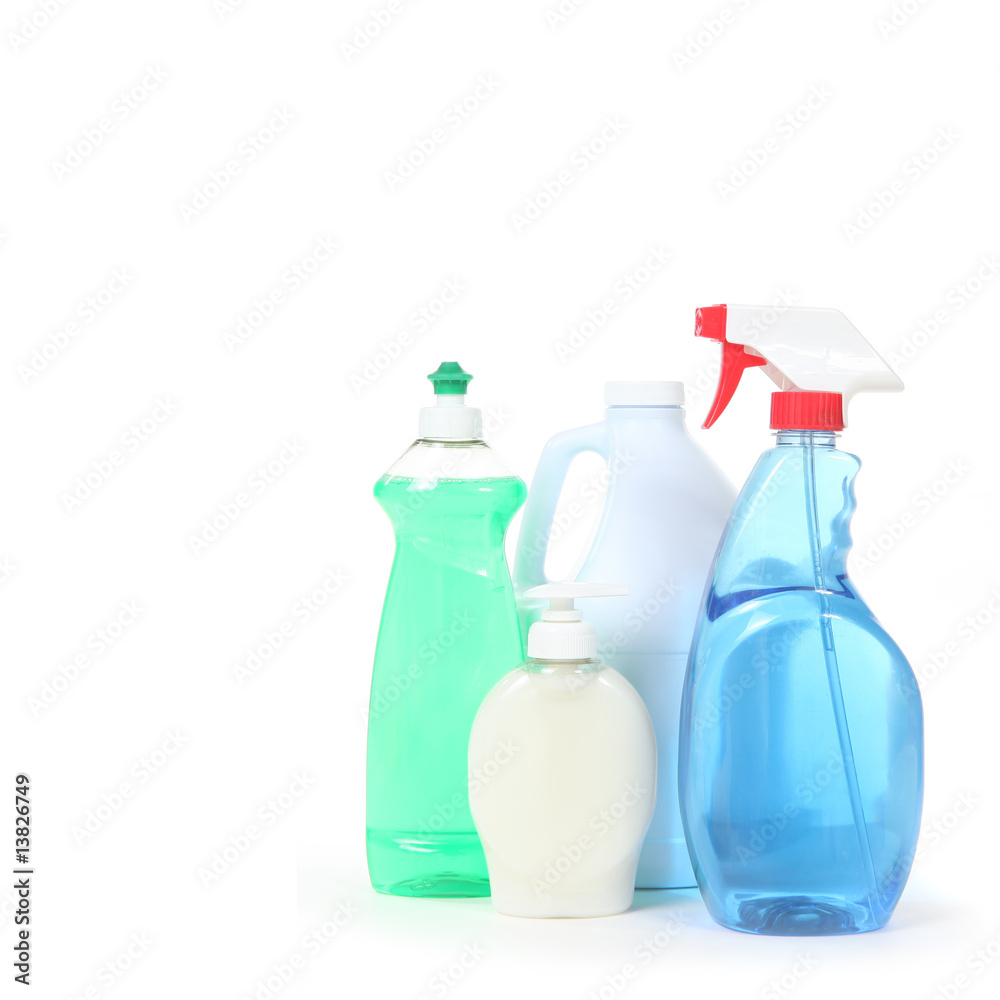 Household Cleaning Products Dishsoap Window Cleaner and Bleach Household Cleaning Products Dishsoap Window Cleaner and Bleach