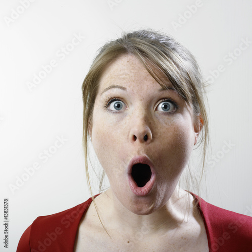 Принти на полотні Surprised Young Woman
