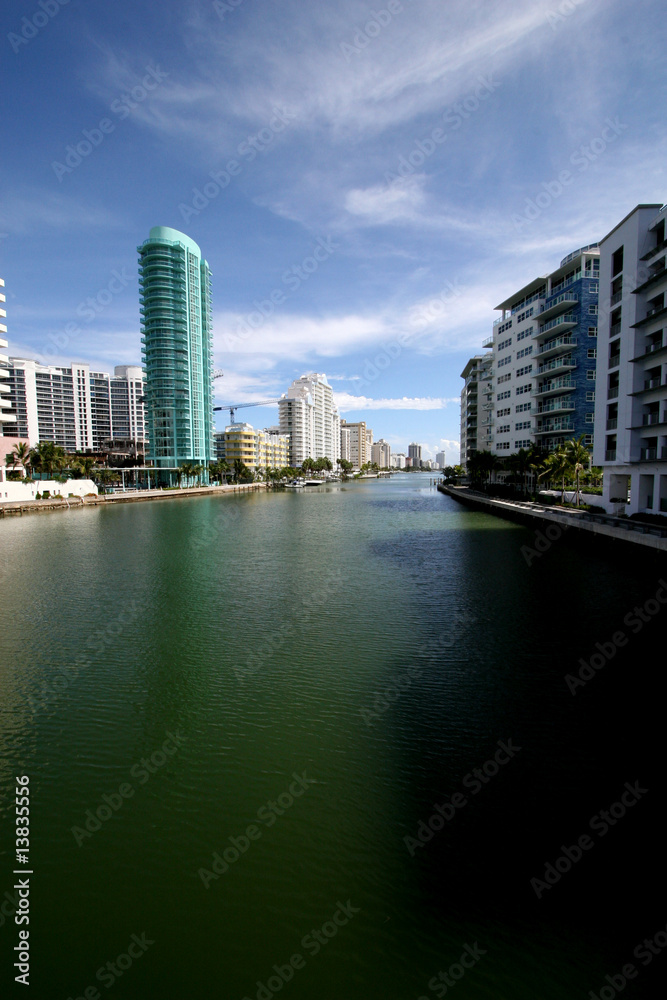 Million mile portion of the intracoastal in Miami Beach