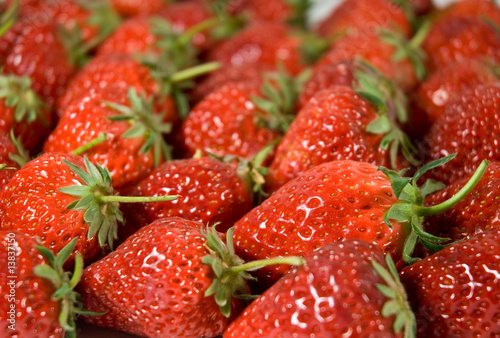 fresh strawberry closeup